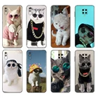 Черный чехол из ТПУ для Xiaomi Redmi 7A, 8, 8A, 9, 9A, 9C, чехол для Redmi Note 8T, 8 Pro, T, Note 9, 9S, 9 Pro, крутой чехол с очками кошки
