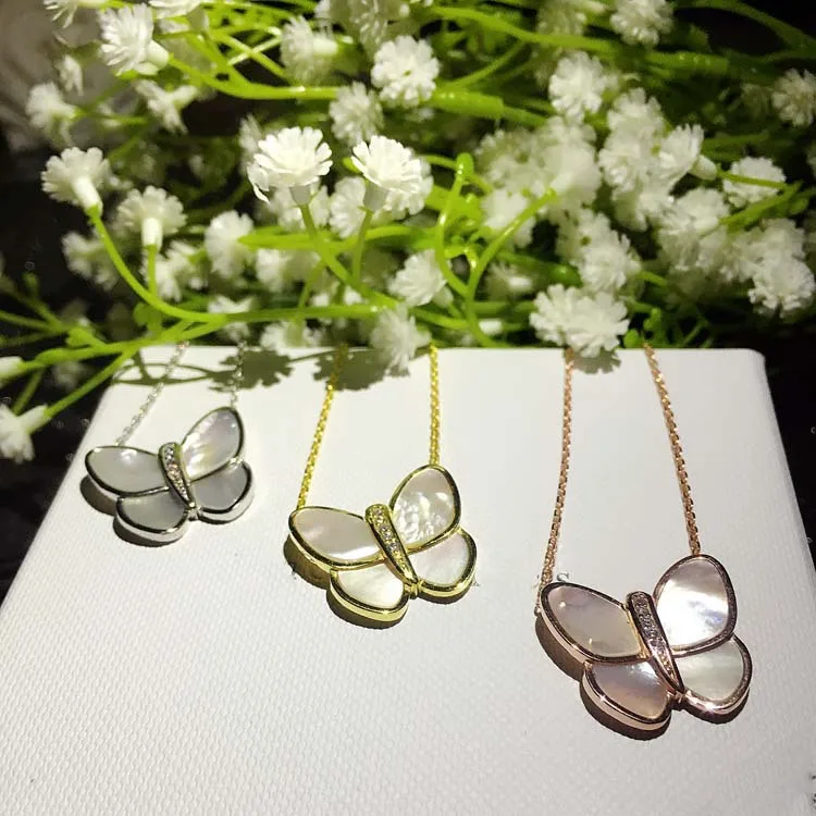 Ожерелье-чокер женское из стерлингового серебра 925 пробы с перламутром |