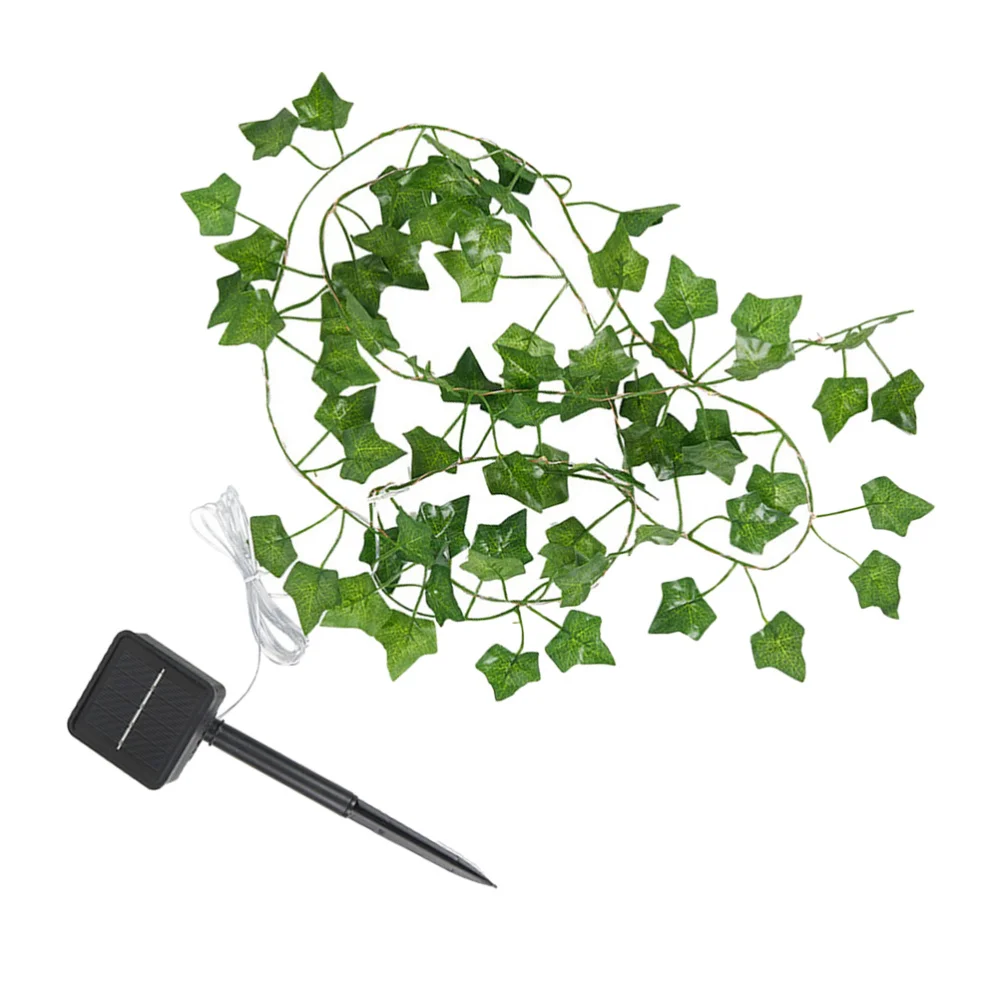 

Leaf Rattan Solar Garden Lights Solar-Powered Fairy Lights for Garden Lawn Patio