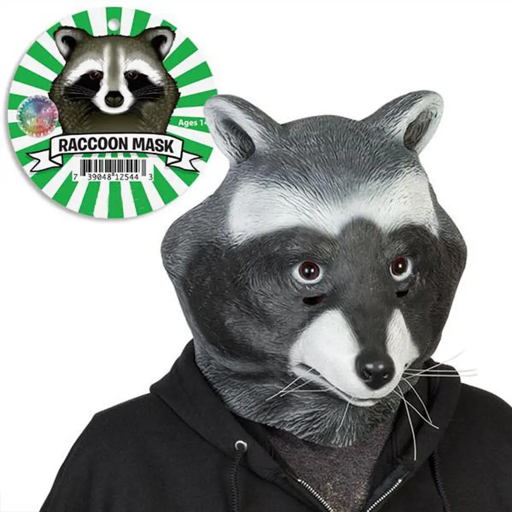 Buy Fast delivery 2020 Animal Latex Masks Snail Mantis Raccoon Full Face Mask Adult Cosplay Prop Halloween Carnival party on
