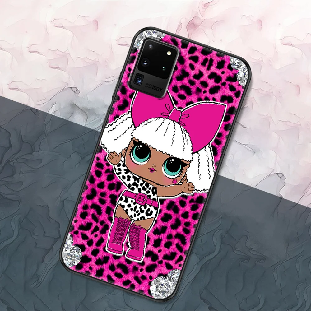 

Surprise Girl Phone case For Samsung Galaxy Note 4 8 9 10 20 S8 S9 S10 S10E S20 Plus UITRA Ultra black silicone hoesjes tpu