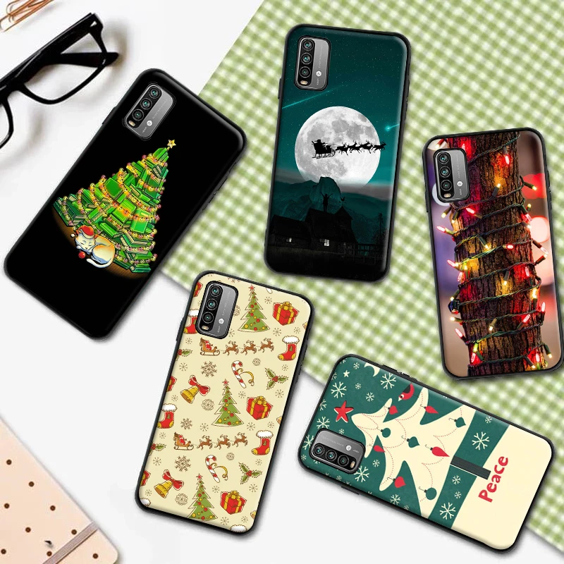 

Merry Christmas Sweater Phone Case For Huawei P Smart Z 2019 2021 P20 P30 P40 Lite Pro Plus Soft TPU Coque Back Cover Funda