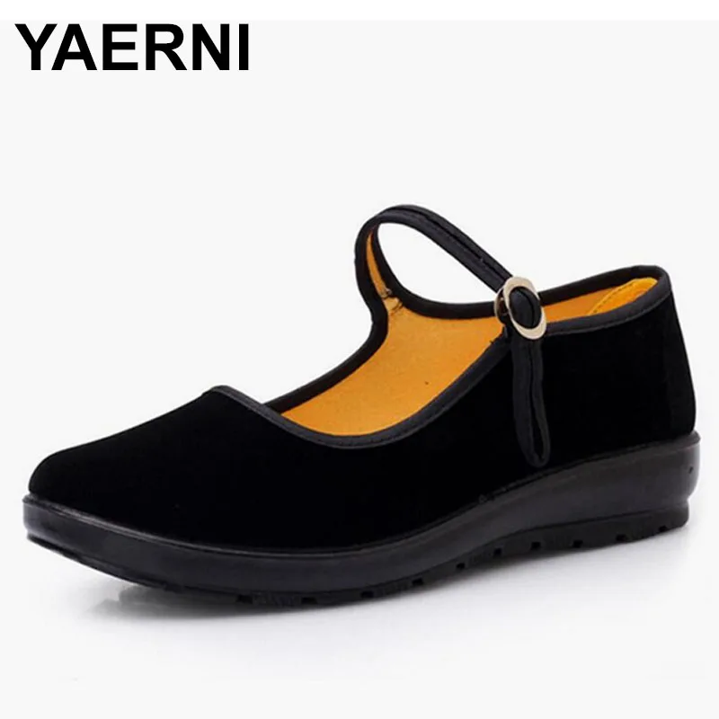 Туфли YAERNISpring женские на плоской подошве тканевые удобные лоферы повседневная