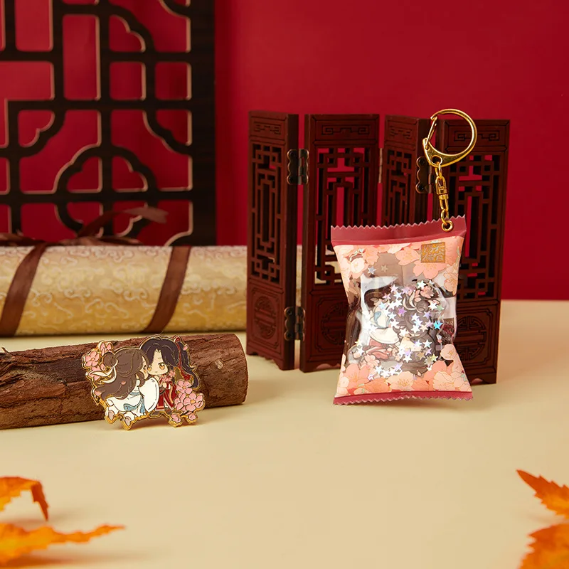 

Китайская аниме Tian Guan Ci Fu Hua Cheng Xie Lian металлическая значок, брелоки, классические Надувные Конфеты, косплей, акриловая фотография