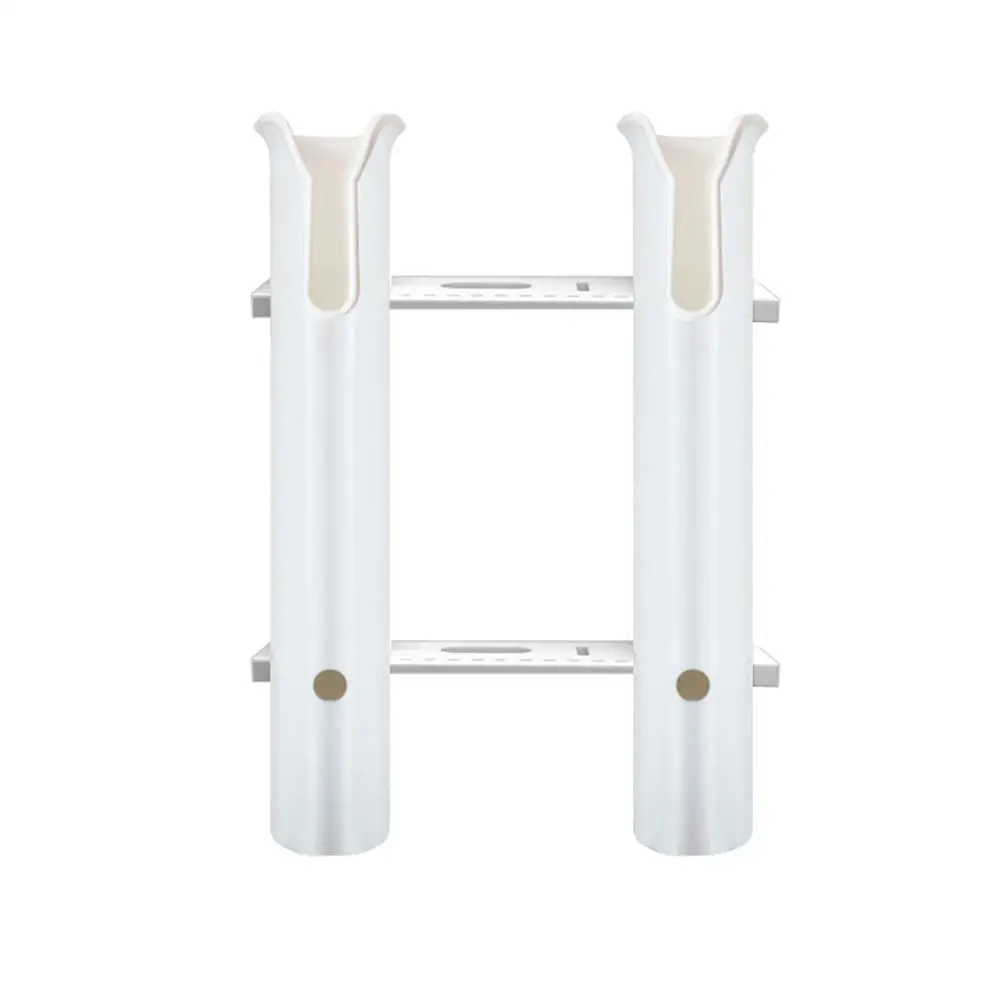 

2 Tubes Link Plastic Fishing Rod Holder Stand For Fishing Rod Rack Socket Fishing Box Lure Pliers Storage Socket Kayak Yacht