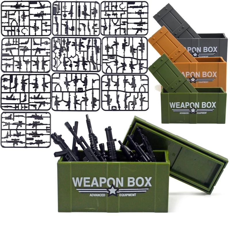 

98K Military Weapon Accessories Guns bricks Swat Sniper rifle pistol Soldier WW2 Army MOC Part Military Building Block Model