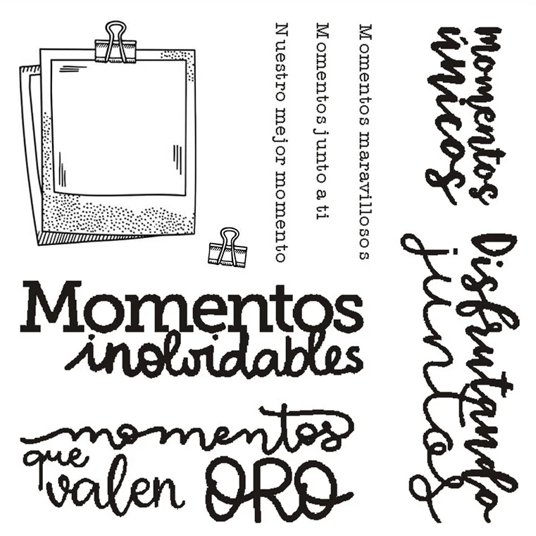 Испанские прозрачные штампы с рисунком для скрапбукинга/изготовления