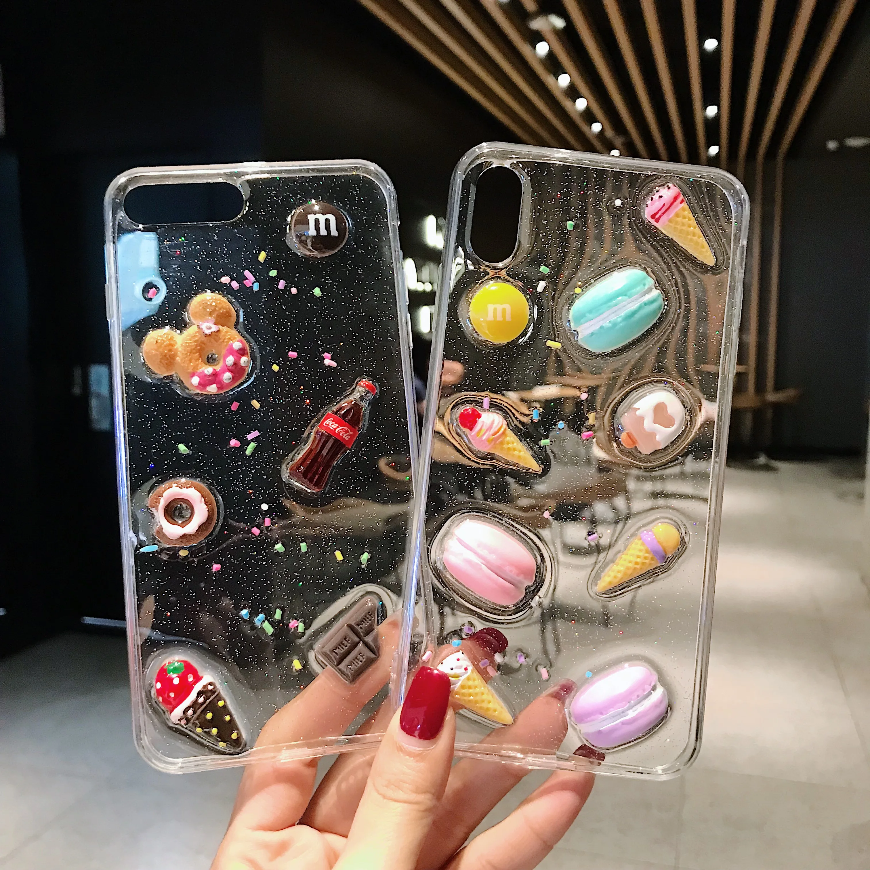 2019 без верхней моды для микки печенья Макарон Для Apple X Xs Max милый чехол Iphone Xr Phone 6s 7