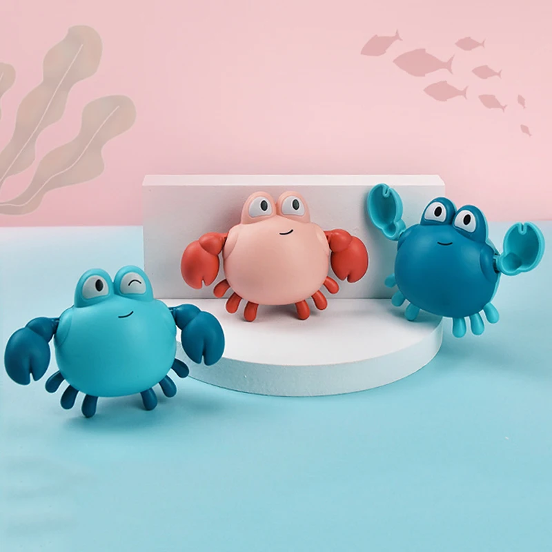 Игрушки для ванны краб заводная игрушка младенцев водные Пляжные малышей детей