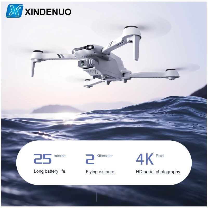 Квадрокоптер F10 PRO 4K складной с камерой GPS Wi-Fi FPV | Игрушки и хобби