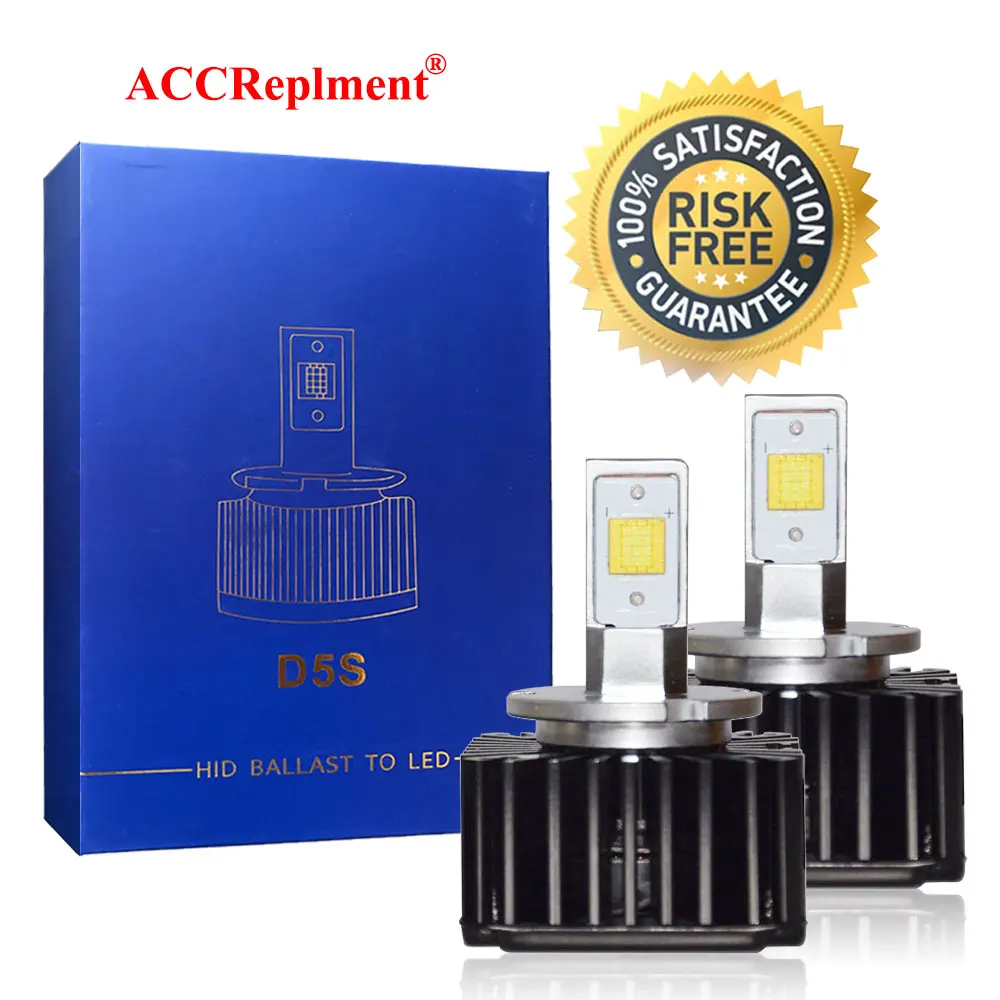 Яркий светодиодный головной светильник ламп Conversion Kit D5S 7600LM 90 Вт светодиоды с