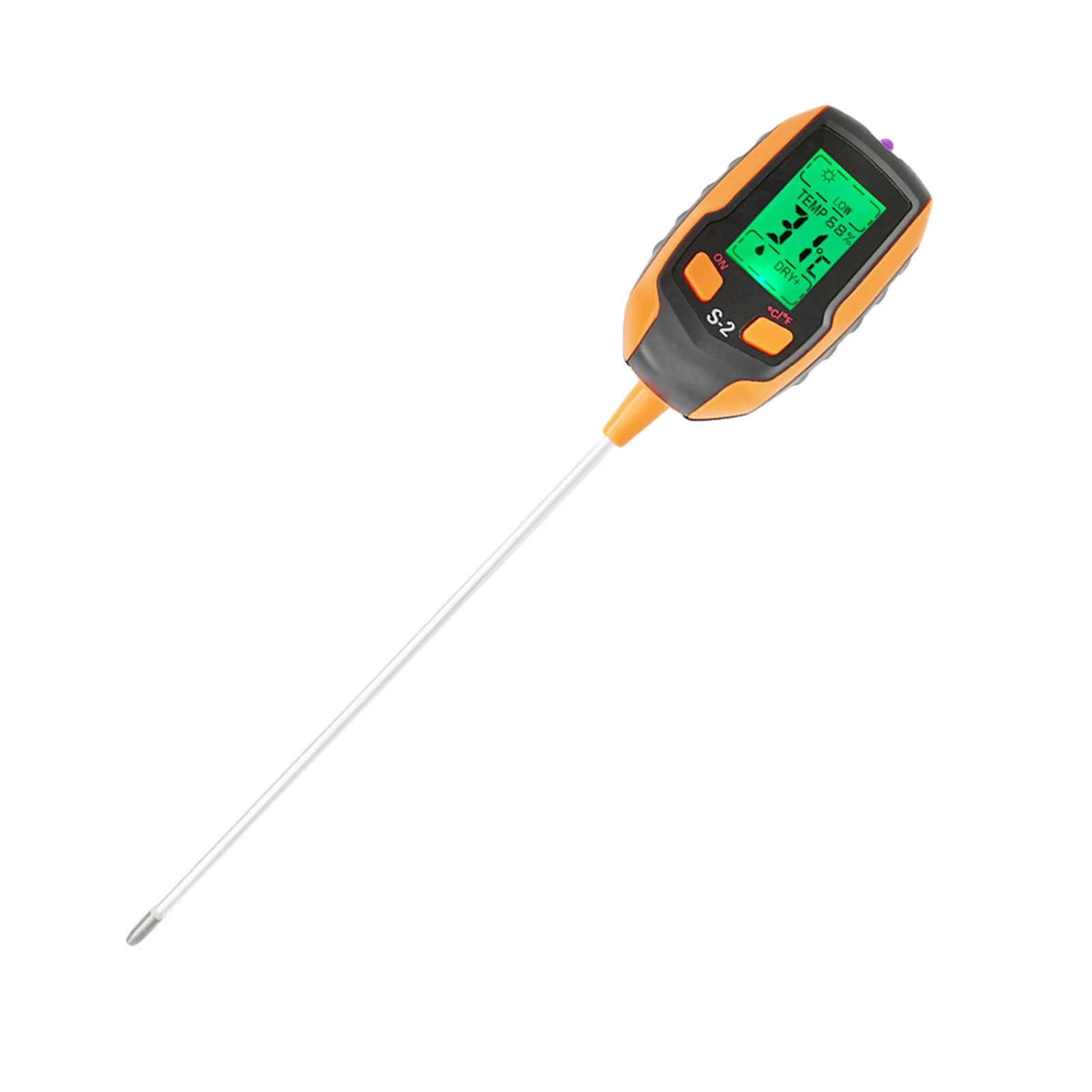 

Battery Powered Multi-function Temperature Sensitive Humidity Outdoor Garden Farm Soil PH Meter Digital Tester Protective
