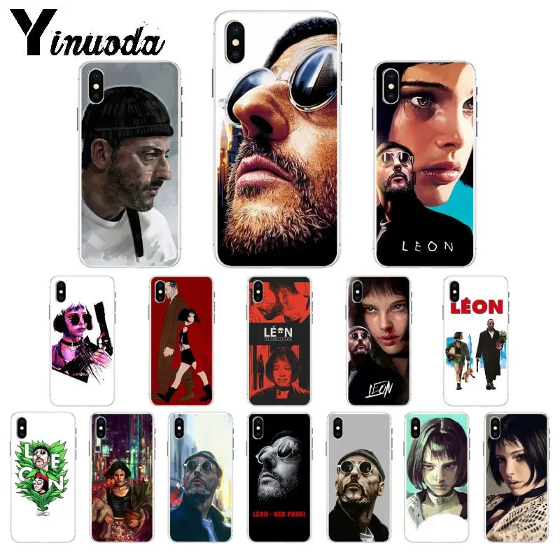 Yinuoda Leon профессиональная Матильда ТПУ мягкий чехол для телефона iPhone X XS MAX 6 6S 7 7plus 8