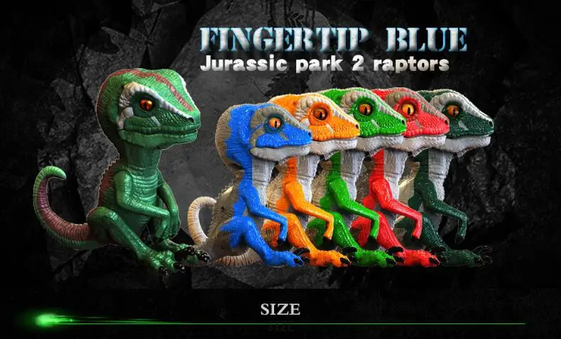 Креативная Velociraptor фигурка, Электрический динозавр, домашние животные, игрушка для кончика пальца динозавра, Умная игрушка, электронный питомец, модель динозавра