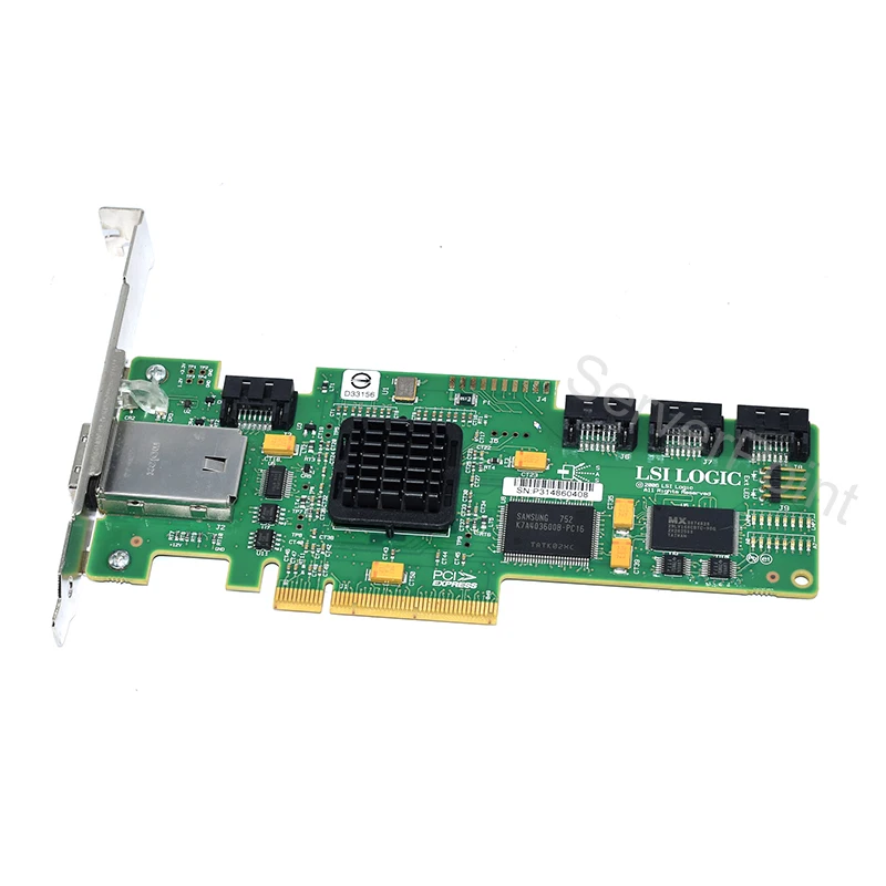 Карта контроллера LSI SAS 3444E R 8 портов HBA jino SFF8088 SATA x4 MiniSAS 3 ГБ PCI E X8 новинка 95%
