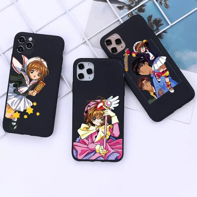

Anime Cardcaptor Sakura Phone Case for iphone 13 12 11 Pro Mini XS MAX 8 7 Plus X 2020 XR cover