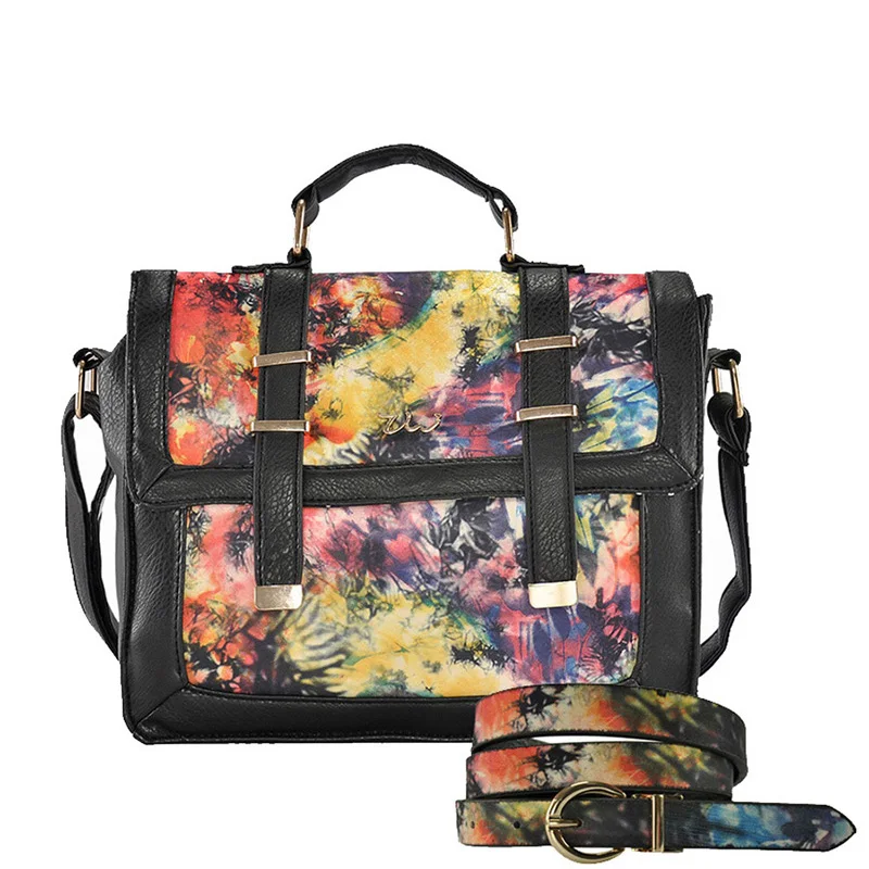

Women PU Leather Shoulder Bag Shopping Tote Fashion Ladies Messenger Crossbody Top Handle Printing Bags ZW141006A