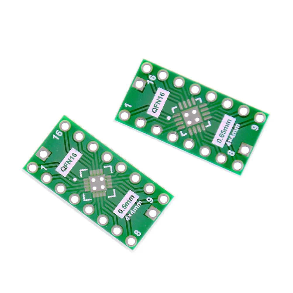 

10 PCS 0.65mm 0.5mm to DIP16 Adapter PCB Board Converter QFN16 Pin Pitch