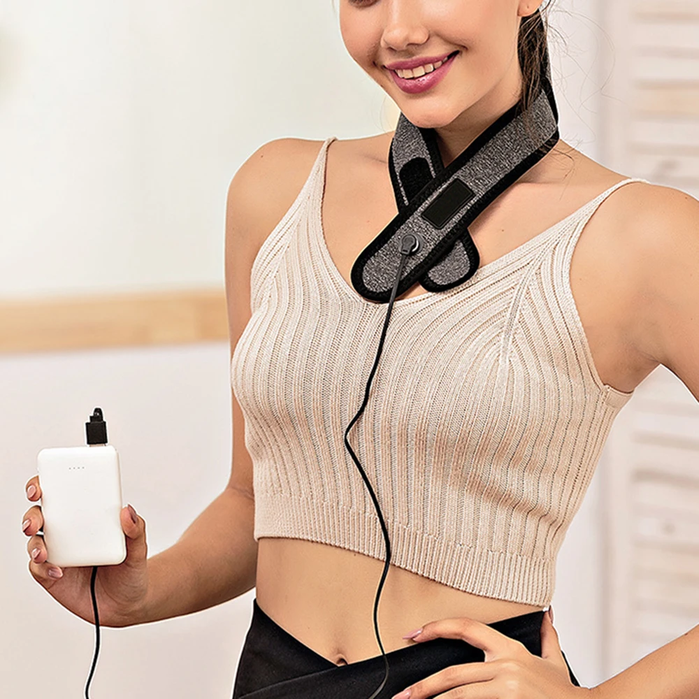 

Electric USB Heating Infrared Cervical Vertebra Spine Belt Hot Compress Massage Neck Brace