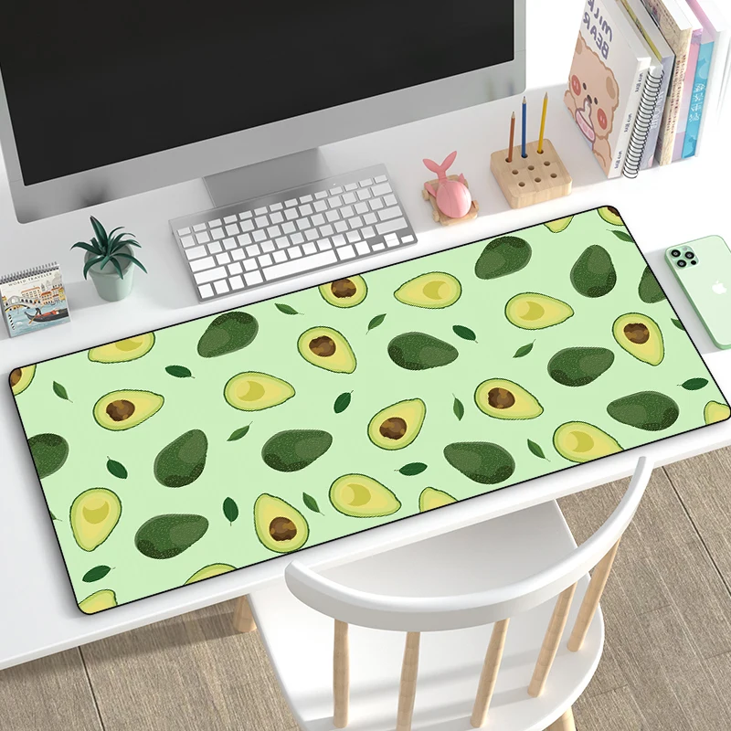 

Cute Cartoon Peach Fruit Mouse Pad Comtuper DeskMat Large Mousepad Gaming Accessoroes Laptop Gamer Keyboard Waterproof MausMat