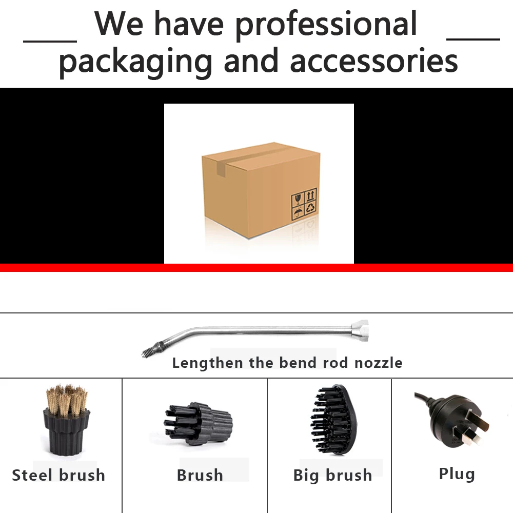 Портативный пароочиститель высокого давления 2500 Вт домашний инструмент для