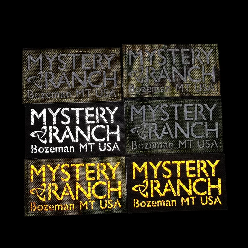 Мистический ранчо тактический рюкзак наклейка в виде главы IR Noctilucent Bozeman MT US