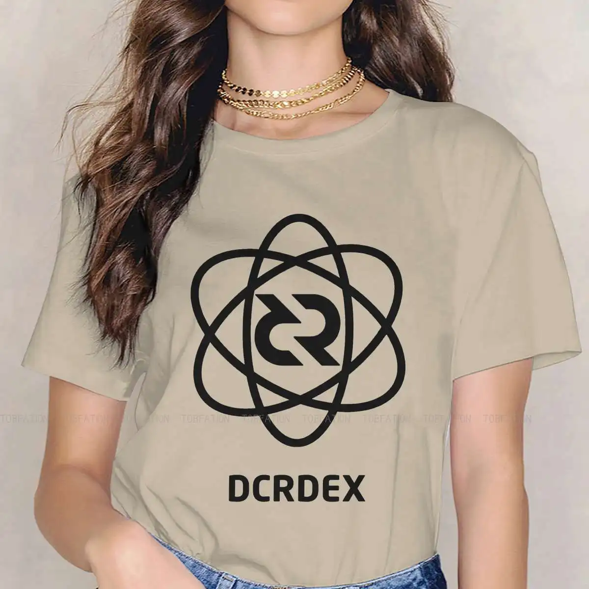 

Классические новейшие футболки Decred DCR криптовалюты цифровая валюта женщина графическая ткань уличная одежда футболка с круглым вырезом ов...