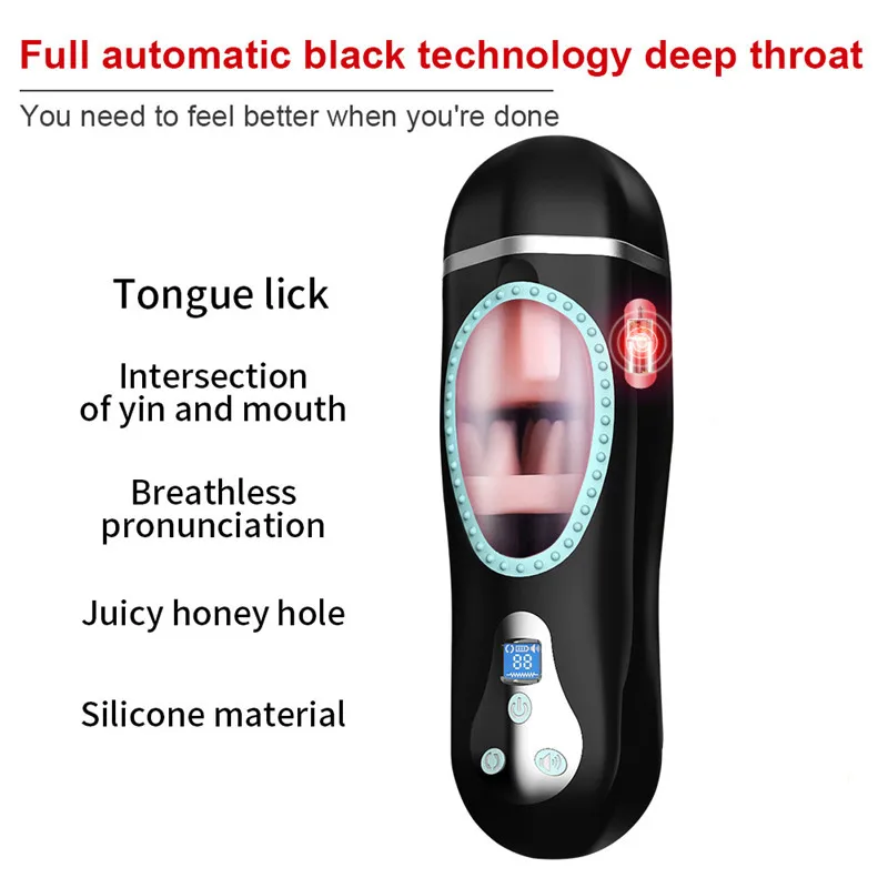 Автоматический телескопический и нагревательный мужской мастурбатор для