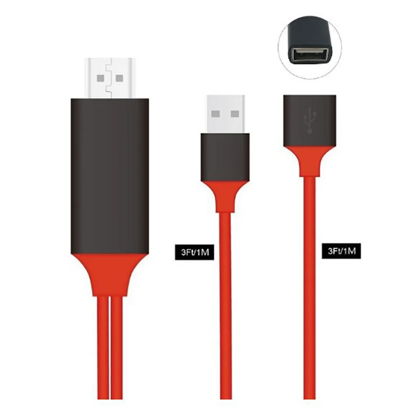 sumai video cable aux usb audio cable 1080p suitable for android apple type c 3 in 1 hdtv mobile phone to hdmi projection line free global shipping