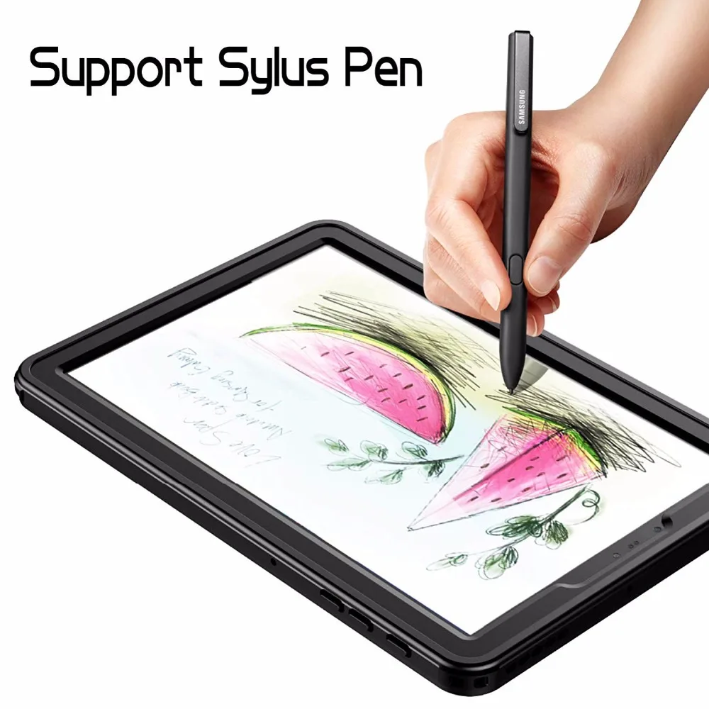 IP68 Водонепроницаемый чехол для samsung Tab S4 со встроенным экраном полный корпус