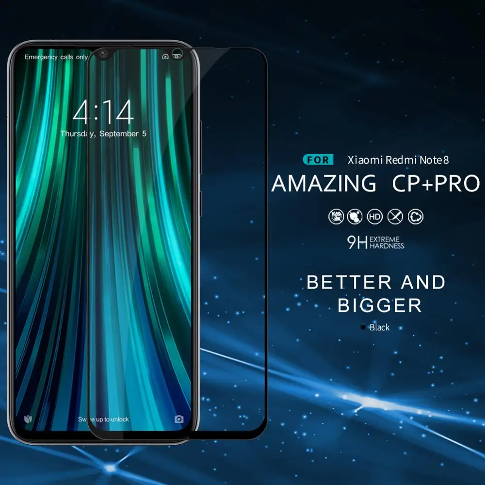 Стекло NILLKIN для Xiaomi Redmi Note 9 7 8 9s Pro Max закаленное стекло Amazing CP + полноэкранная