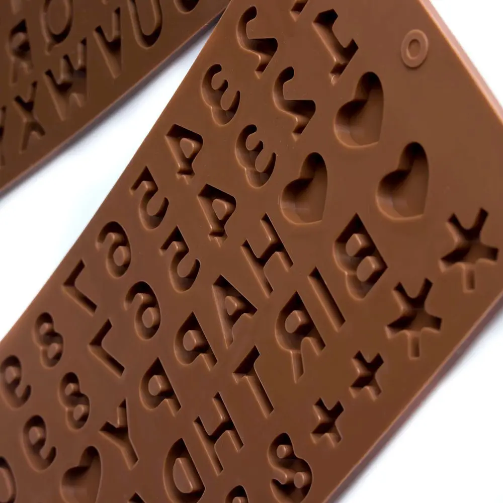 1 шт. инструменты для украшения тортов силиконовая форма шоколада буквы и цифры
