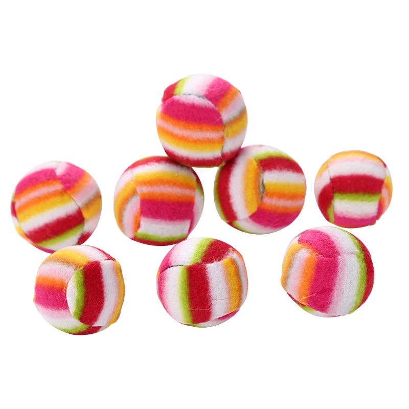 1 шт. Радужный Мяч Пластиковый плюшевый катящийся мяч со встроенным кольцом