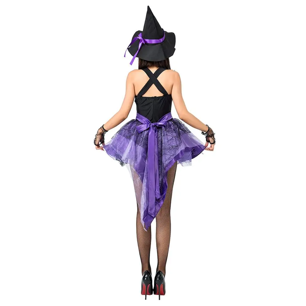 Быстрая доставка для женщин на Хэллоуин костюм ведьмы косплея способный