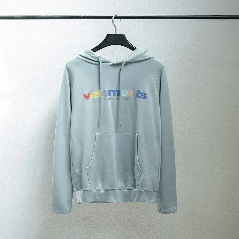 18SS Повседневная Толстовка VETE для мужчин TS с буквенным принтом светло-голубая Толстовка Vete для мужчин ts Толстовка для женщин и мужчин высокое уличное лучшее качество Vete для мужчин ts Толстовка
