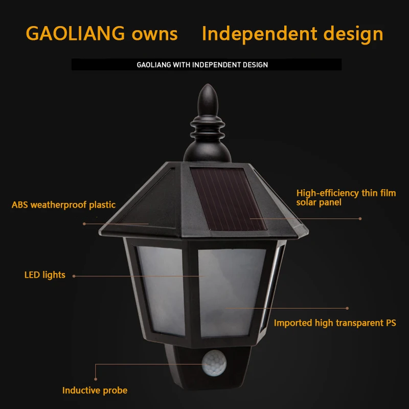 Водонепроницаемый инфракрасный светильник с датчиком движения и солнечной