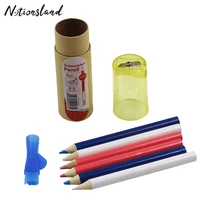 6pcs dressmaker pencil with sharpener sewing chalk pencils for fabric patchwork marking needlework sewing accessories