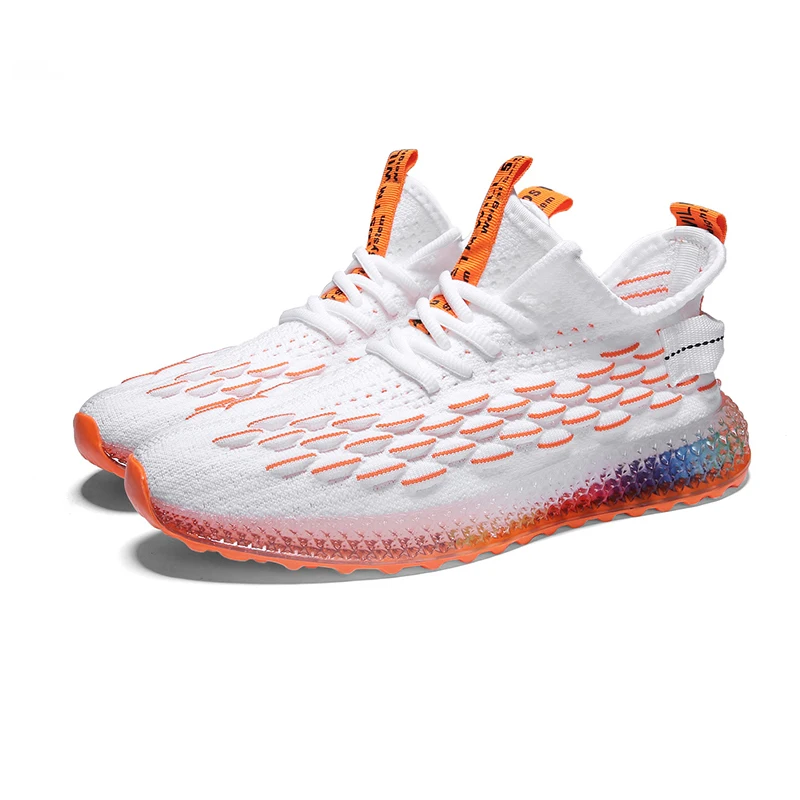 2019 Осенняя мужская обувь повседневная на шнуровке с 4D принтом мужские легкие