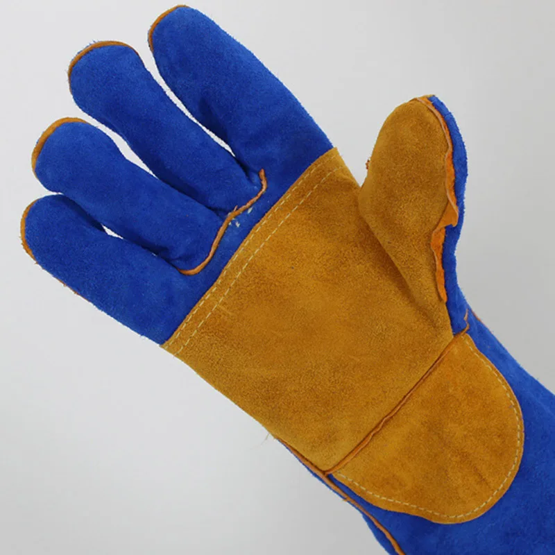 Welding Gloves Lengthened Fireproof Heat Resistant Barbecue Work CLH@8 | Инструменты