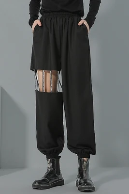 

European and American fashion brand 2020 summer new-style large size casual pants women with black trousers individual thin pant