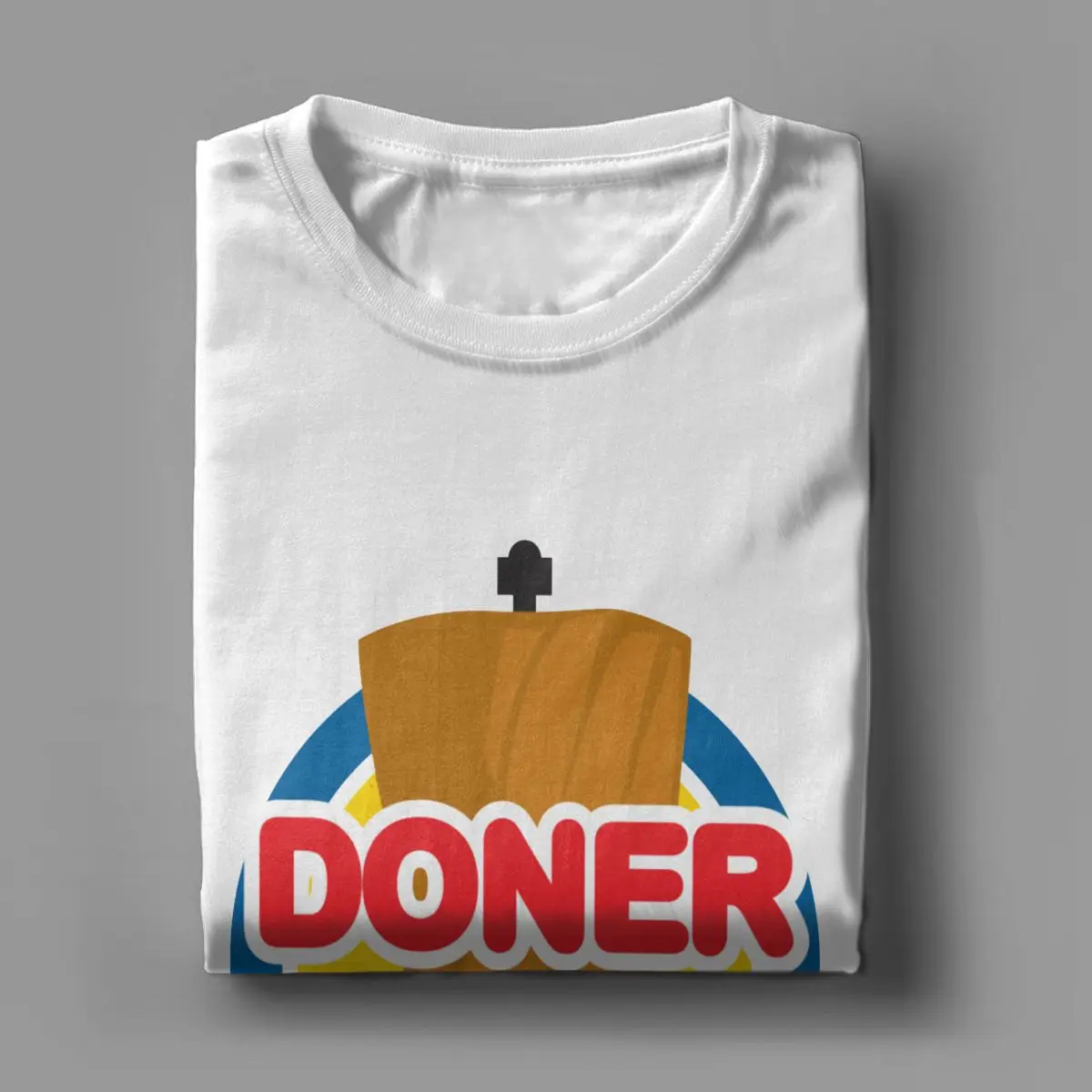 Забавные мужские футболки Doner Kebab King с графическим принтом 100% хлопок Винтажные