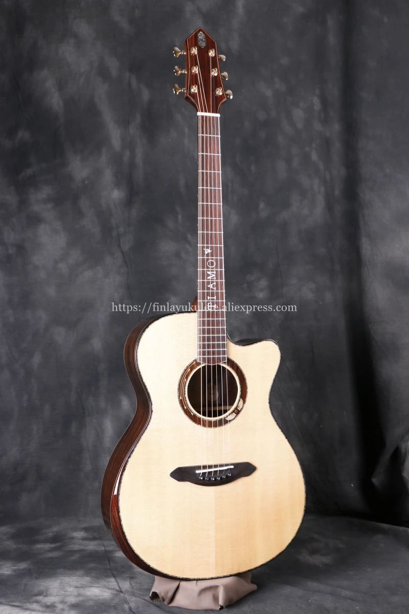 Профессиональный Твердый Топ гитара 40 &quotгитара с твердой еловой