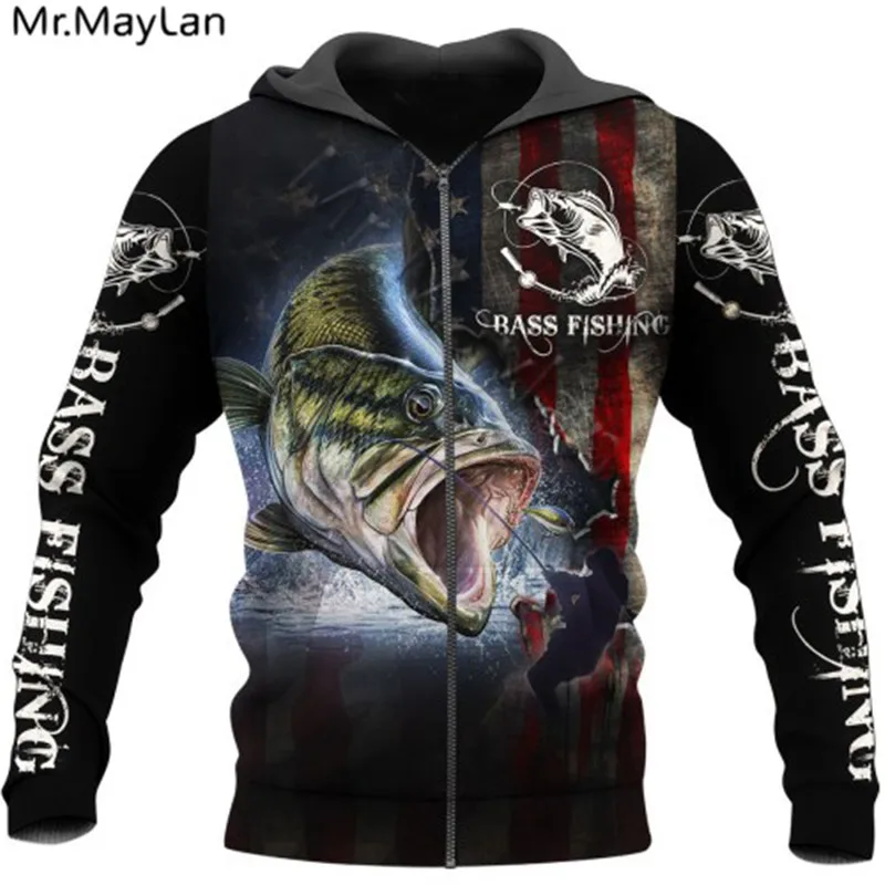 

Custom Bass Fishing Men's Hoodie 3D Printed Jacket Men Women Harajuku Style Hoodies Casual Streetwear Sweatshirt Drop ship AL231