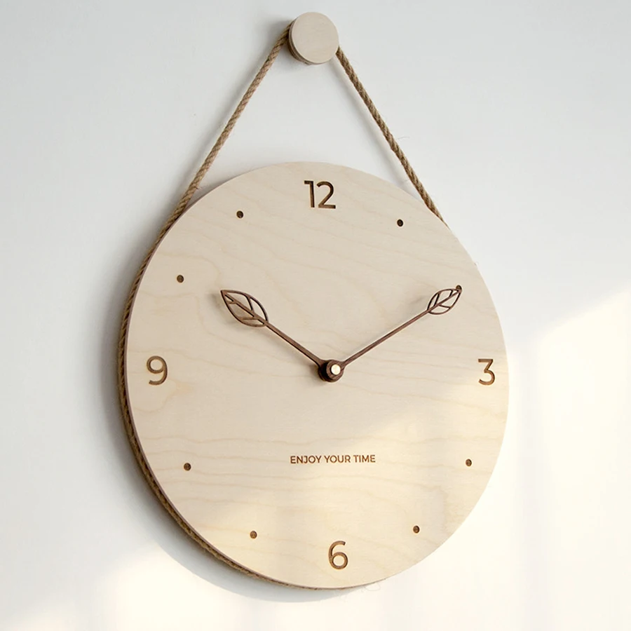 12 дюймов скандинавский деревянный кулон настенные часы для Гостиная Творческий