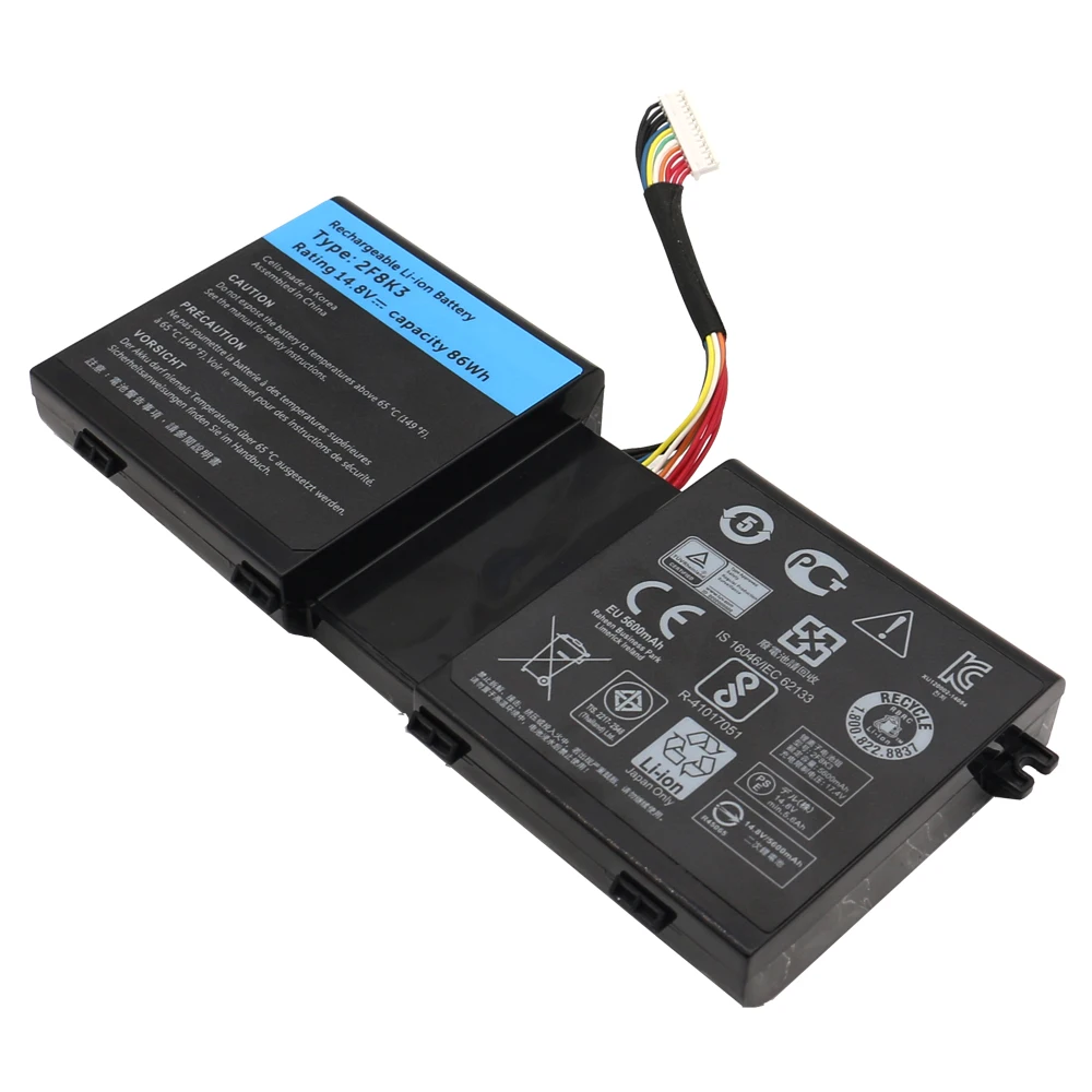 Аккумулятор для ноутбука DELL Alienware 17 17X 18 18X M18X M17X ALW18D-1788 KJ2PX G33TT 0KJ2PX 0NU209 Tablet 14 8 V 86WH 2F8K3