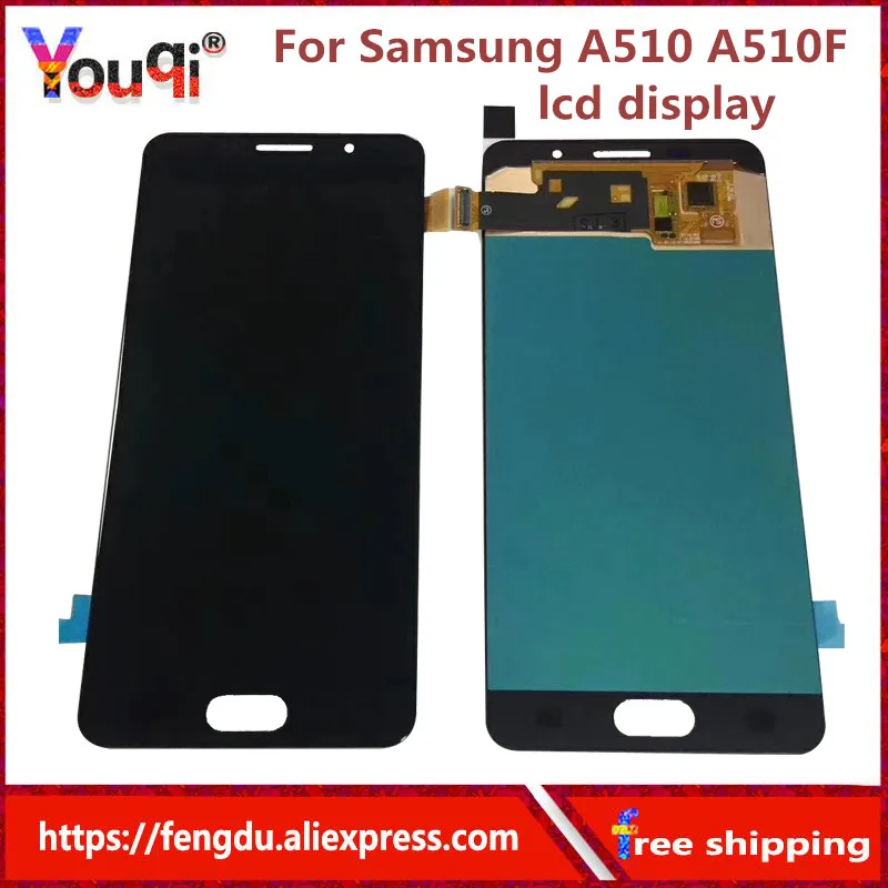 Youqi супер AMOLED lcd s для Samsung Galaxy A5 2016 A510 A510F A510M A510FD A5100 ЖК дисплей с сенсорным