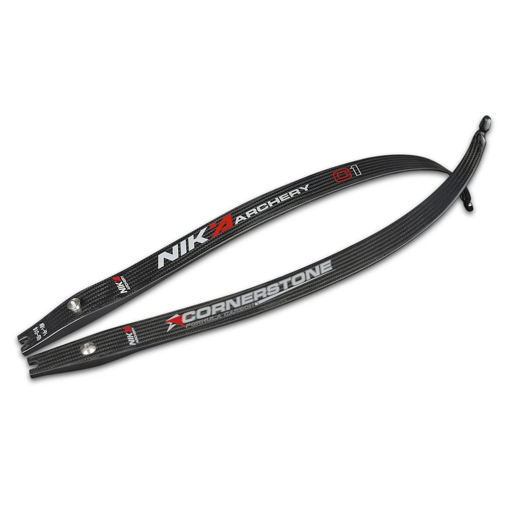 

C1 Cornerston Carbon Fiber Limb 12-46 Lbs Recurve Bow Limbs 20% Carbon Fibre Content 68inch Take Down LImb Free Shipping