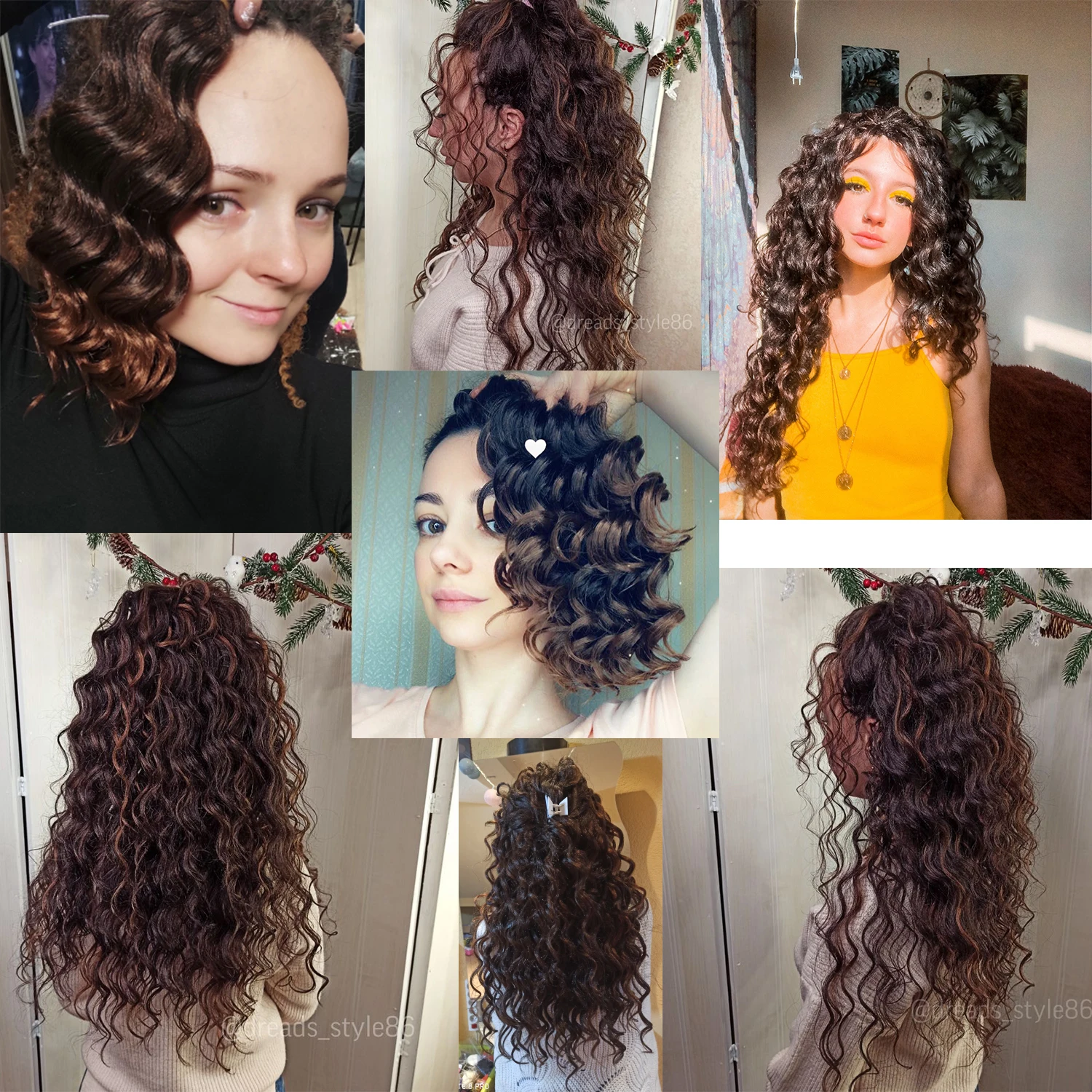 Leeons Freetress волнистые плетеные волосы для наращивания вязаных кос 9 / 20 дюймов