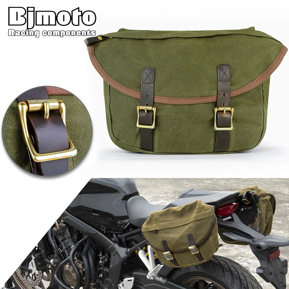 BJMOTO 2020 NEW Universal Motorcycle Bag Saddlebag Luggage Side Bags For Harley Honda Yamaha Kawasaki