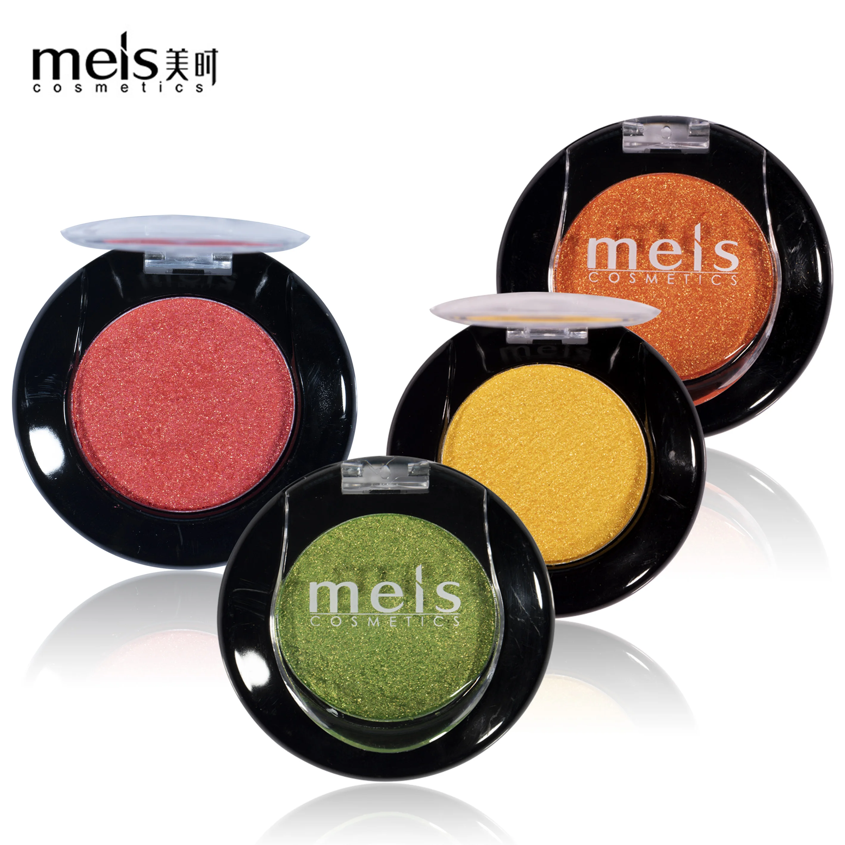 Meis брендовая палитра теней для век макияжа глиттер одноцветная Мерцающая